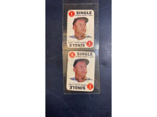 1968 Topps Mickey Mantle Game Cards