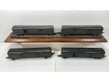 FOUR AMERICAN FLYER #490 BAGGAGE CARS