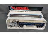 LIONEL TRACTOR AND GRAVEL TRUCK