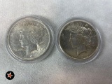 1924, 1925 Peace Dollars XF