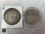 1889O, 1890O Morgan Dollars