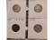 3 MERCURY DIMES AND 1866 3-CENT NICKEL