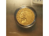 1910 $2.50 INDIAN HEAD GOLD XF+