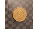 1908 $5. LIBERTY HEAD GOLD PIECE BU