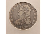 1833 BUST HALF