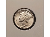 1943 MERCURY DIME BU FB