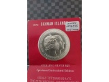 1972 CAYMAN ISLANDS $25. SILVER COIN