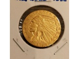 1912 $5. INDIAN HEAD GOLD AU+