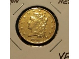 1834 CLASSIC HEAD $5. GOLD PLAIN-4 VF POLISHED