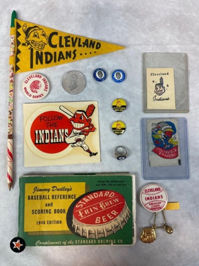 Vintage Cleveland Indians Collectibles Collection