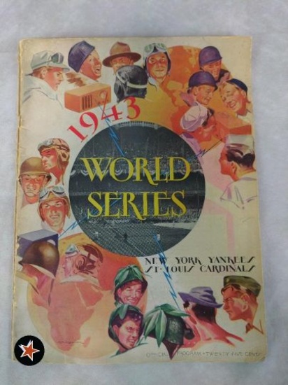 1943 World Series Program Game 3 New York