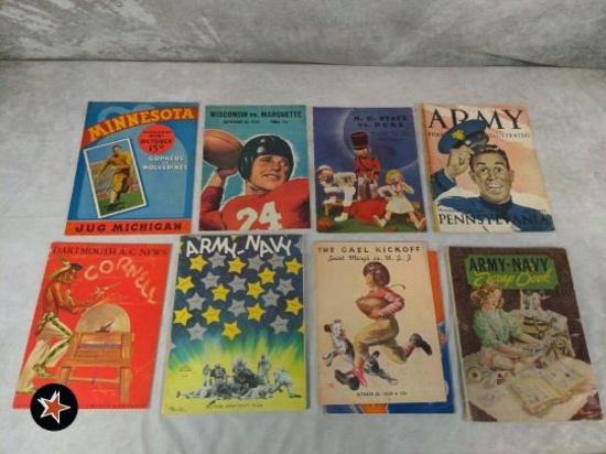 Collection of Vintage College Football Related Programs