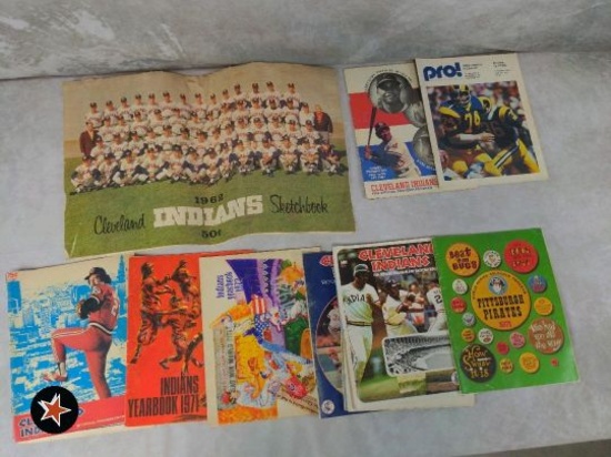 Collection of (9) Older Programs Indians and More