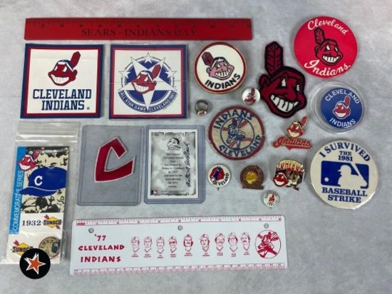 Older Cleveland Indians Collectibles Collection