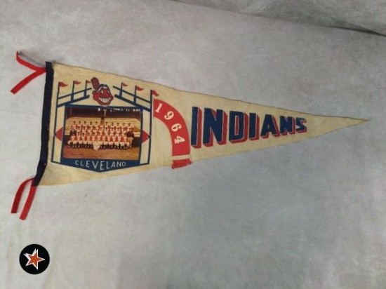 1964 Cleveland Indians Team Photo Pennant