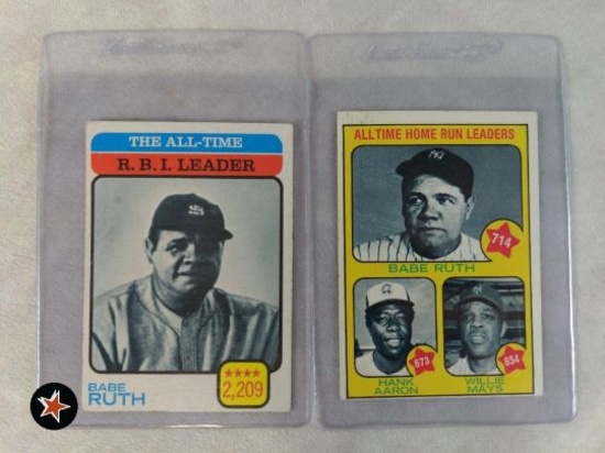 1973 Topps Babe Ruth Baseball Cards