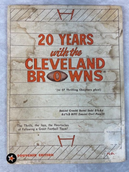 1966 Cleveland Browns Booklet w/ Autographs