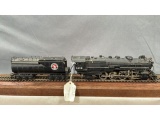 TENSHODO BRASS HO GREAT NORTHERN 2-8-2 LOCOMOTIVE AND TENDER