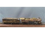 TENSHODO HO GAUGE UNPAINTED BRASS NO. 139 SANTA FE HUDSON LOCO AND TENDER