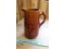 BROWN STONEWARE WATER PITCHER