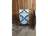 QUILT RACK AND QUILT (WILL NOT SHIP)