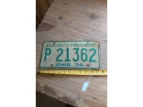 1974 OHIO LICENSE PLATE