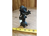 CAST IRON SINGING ANGEL FIGURINE