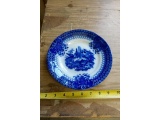 FLO-BLUE PEACOCK PLATE