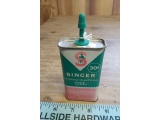 SINGER SEWING MACHINE OIL CAN WITH OIL