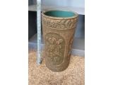 ANTIQUE STONEWARE U.S.A. UMBRELLA STAND (WILL NOT SHIP)