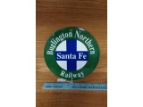 BURLINGTON NORTHERN SANTA FE RAILWAY PORCELAIN SIGN