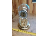 BATTERY ANNIVERSARY CLOCK WITH GLASS DOME (WILL NOT SHIP)