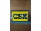CSX RAILROAD PORCELAIN SIGN