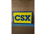 CSX RAILROAD PORCELAIN SIGN