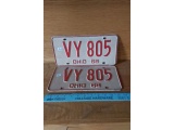 SET OF 2-1968 OHIO LICENSE PLATES