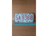 1968 OHIO TRUCK LICENSE PLATE