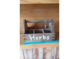 PRIMITIVE WOODEN HERBS CARRIER