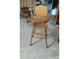 VINTAGE WOODEN HIGH CHAIR