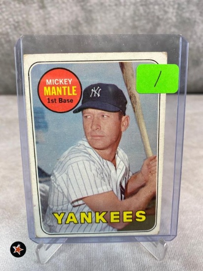 1969 Mickey Mantle Topps card