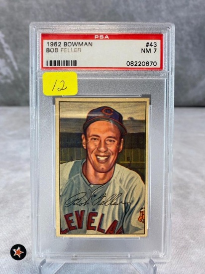 Bob Feller 1952 Bowman PSA 7