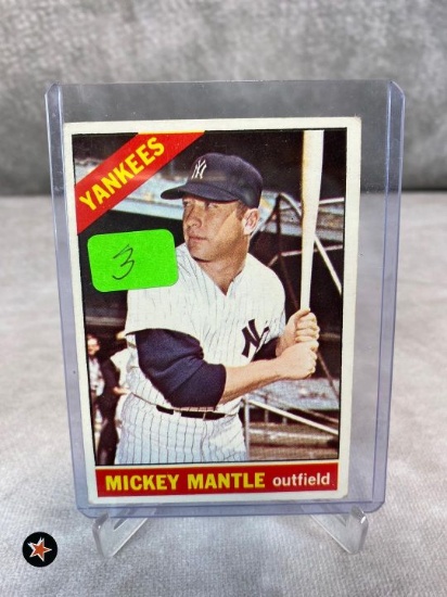 1966 Mickey Mantle Topps card