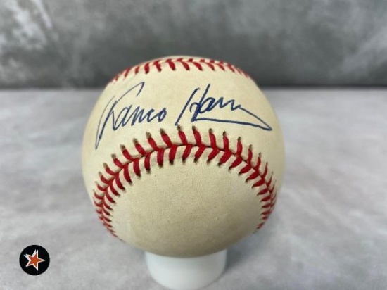 Franco Harris signed MLB baseball, JSA