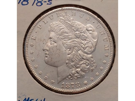 1878S MORGAN DOLLAR BU PL