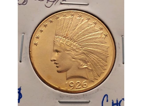 1926 $10. INDIAN HEAD GOLD PIECE BU