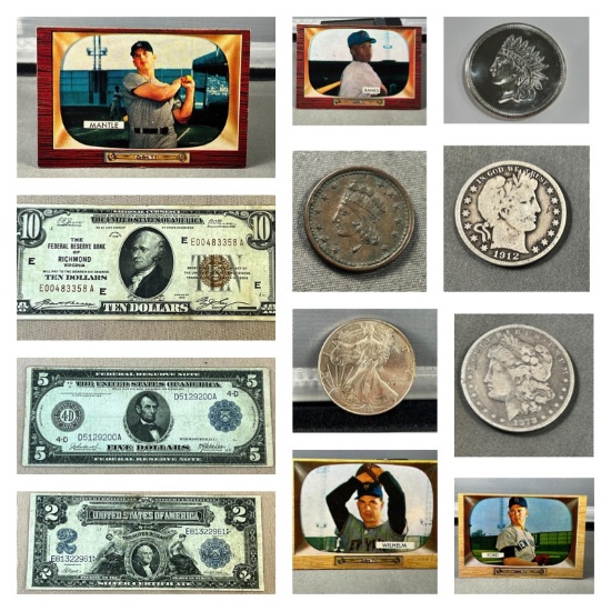 ONE OWNER COIN AND BASEBALL CARD COLLECTION
