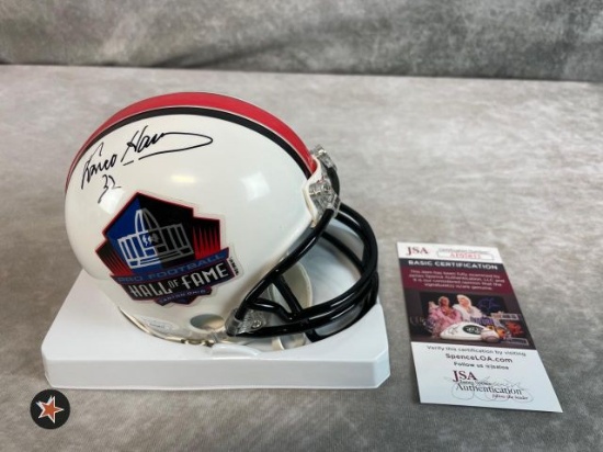 Kurt Warner Hall Of Fame Autographed Signed Mini White Cased