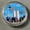 2001 US Silver Eagle, .999 fine silver, UNC with 9/11 graphics