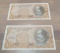 2- 1973 Chile 10 Escudos Banknotes, Uncirculated, Sequential