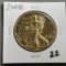 Gold Plated 2008 US Silver Eagle, .999 fine silver, UNC