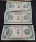 3- 1950 S. Korea 1000 Won Banknotes